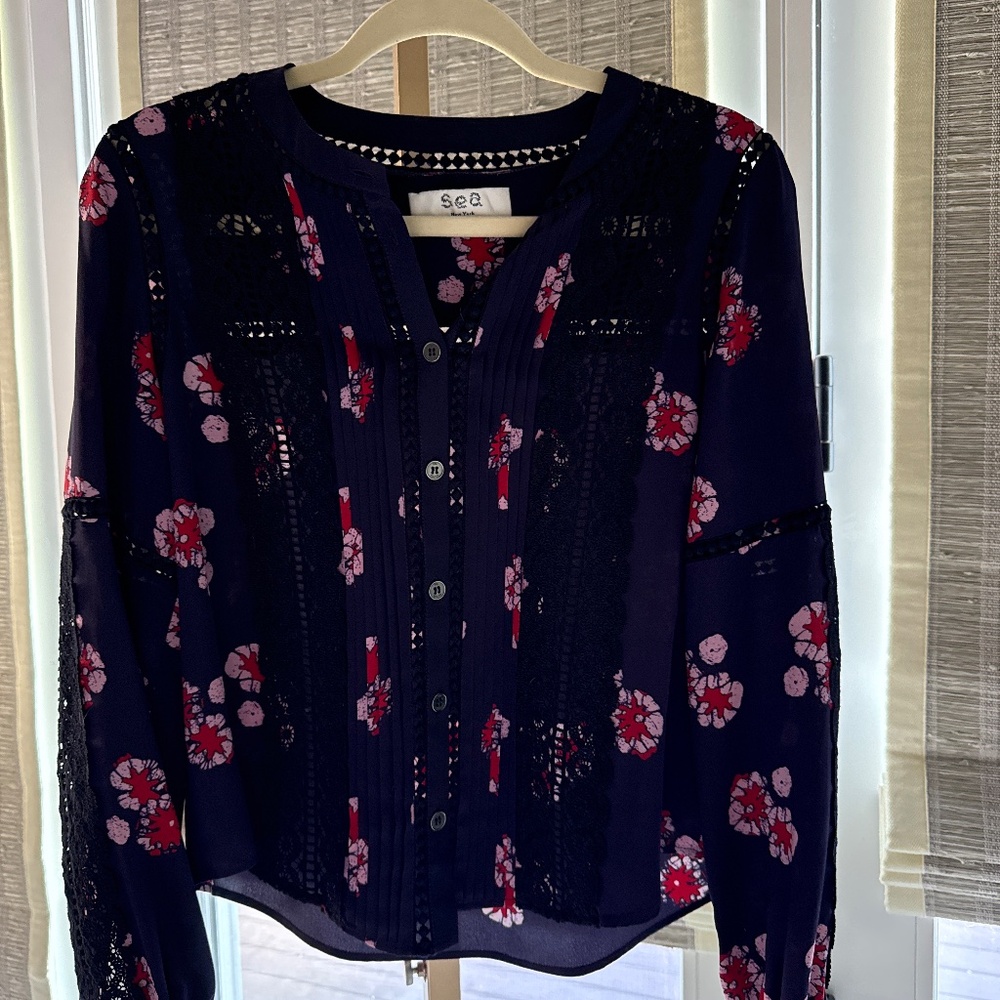 100% silk blouse by Sea